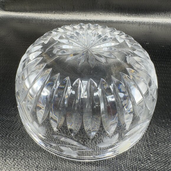 ROGASKA Clear Crystal Glass Bowl Dish Container Heavy Etched 8inch Serving Bowl - Picture 7 of 12